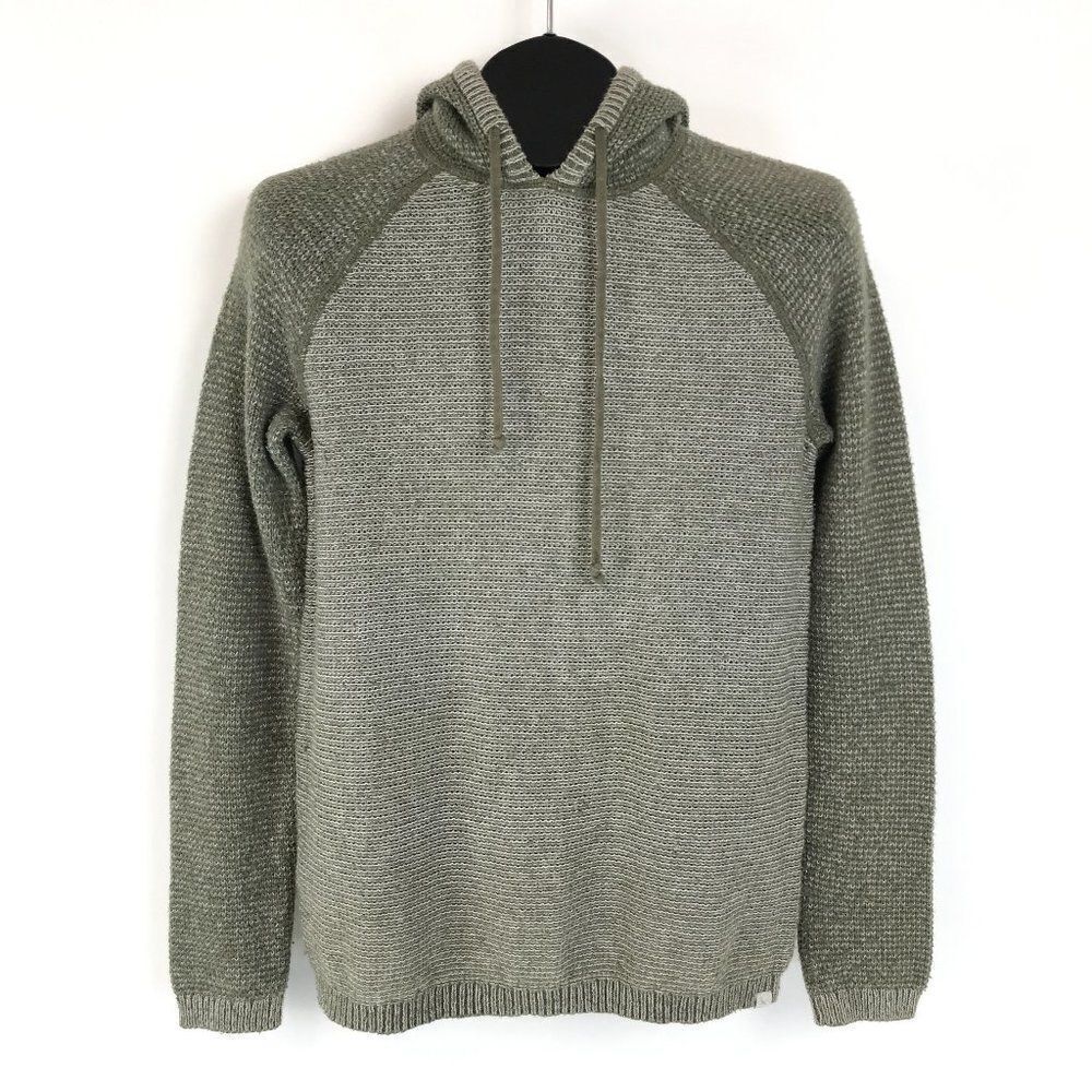 Eddie Bauer Hooded Knit Sweater Women’s Size Medium Pullover Stretch Outdoor